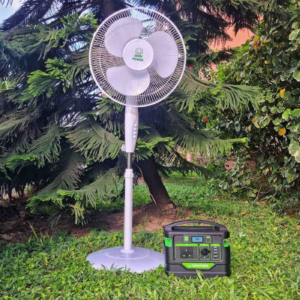 500W Portable Power Station + Standing Fan